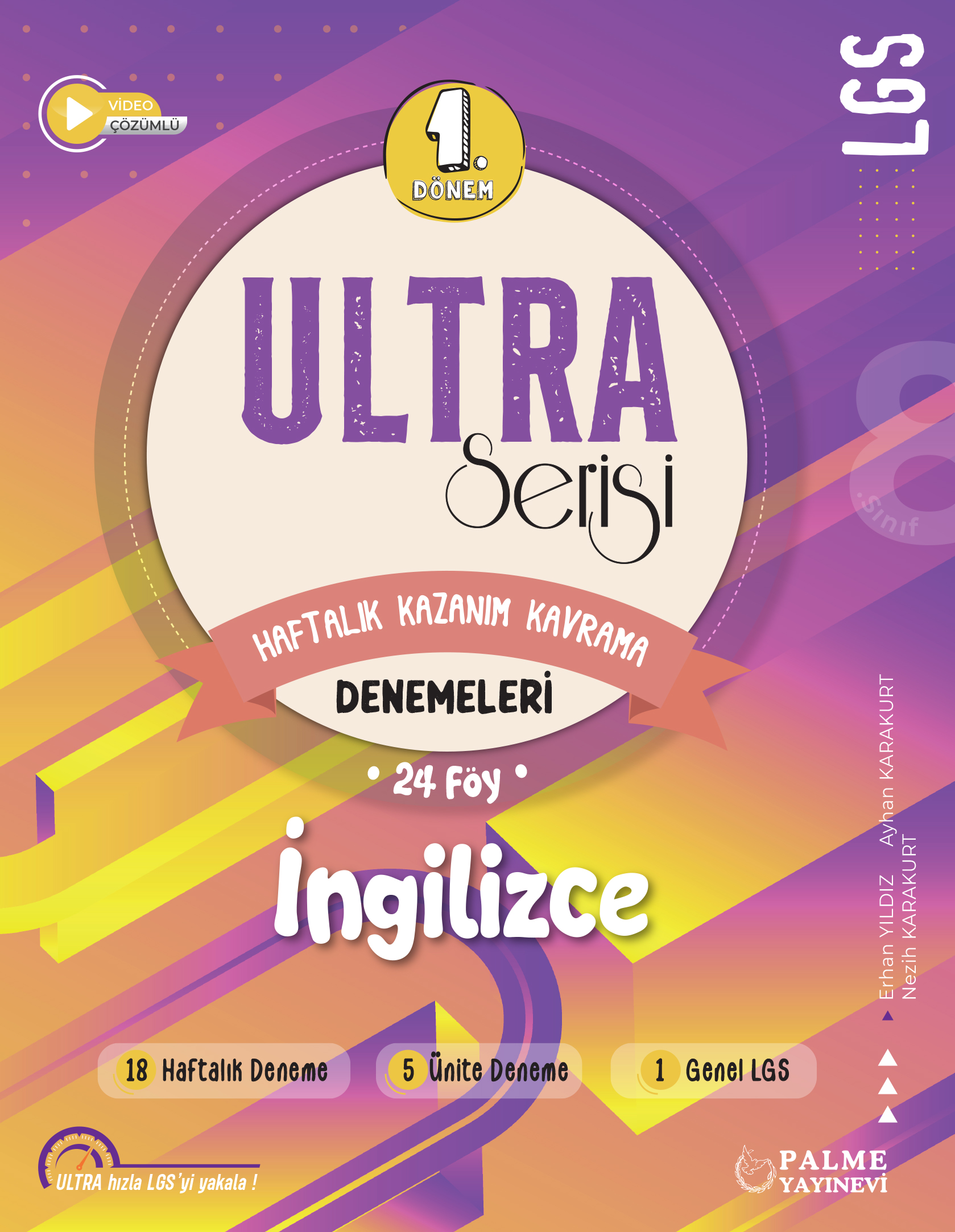 Ultra Serisi 1. Dönem Haftalık Kazanım Kavrama Denemeleri-İngilizce kapak görseli
